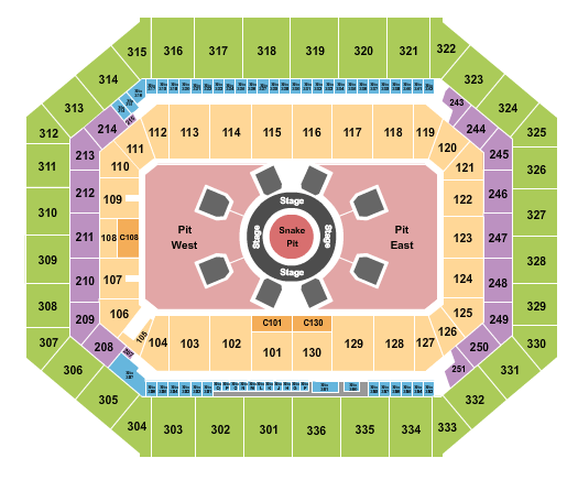 JMA Wireless Dome Metallica Seating Chart